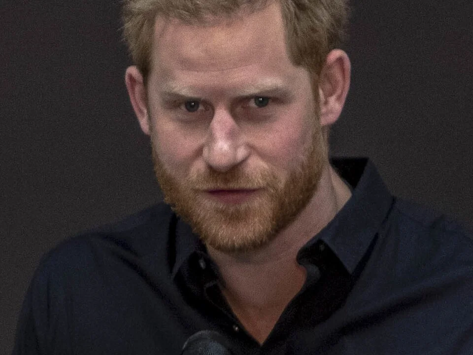 Porträtt av prins Harry vid lanseringen av Invictus Games i Haag 2019